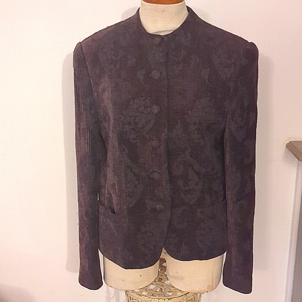 DONCASTER 8 Paisley Jacquard blazer Sz 8